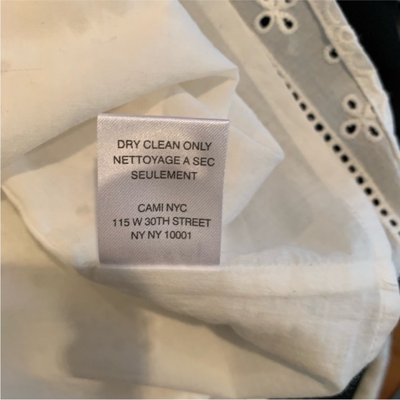 Cami NYC The Ashley Popover Eyelet Mini Dress in White - Size Small - Picture 8 of 8